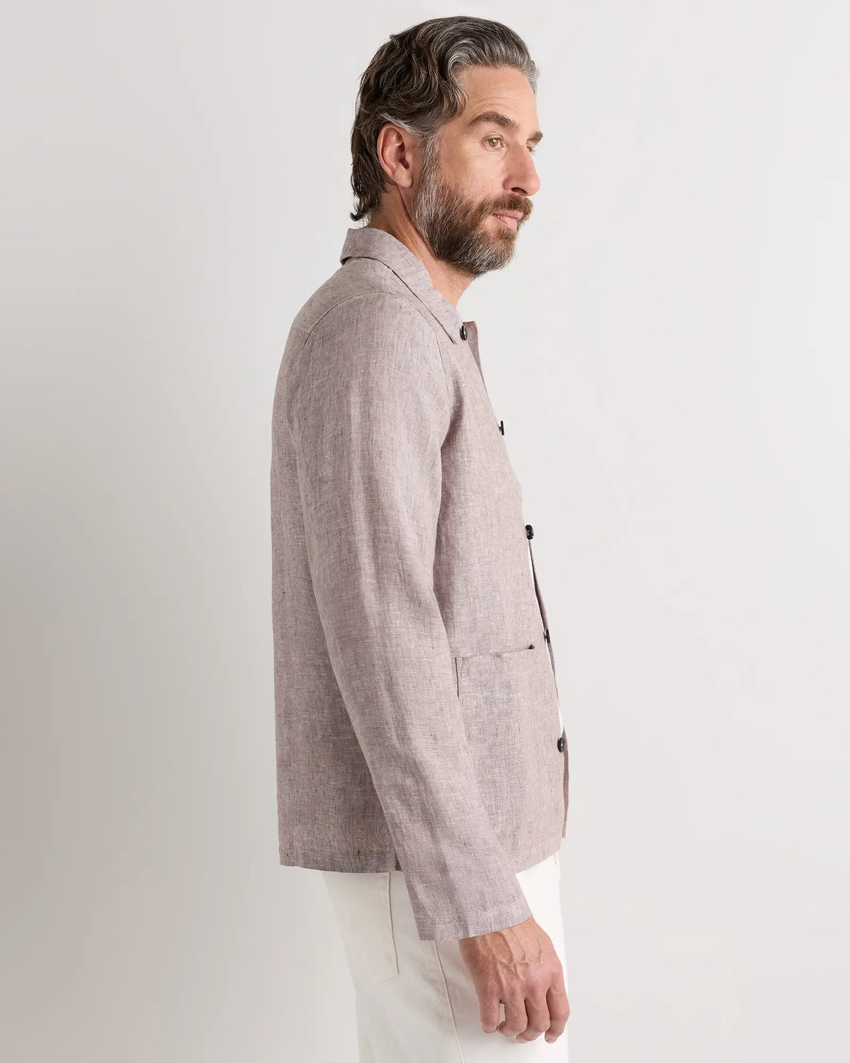 100% European Linen Chore Jacket - US 1689