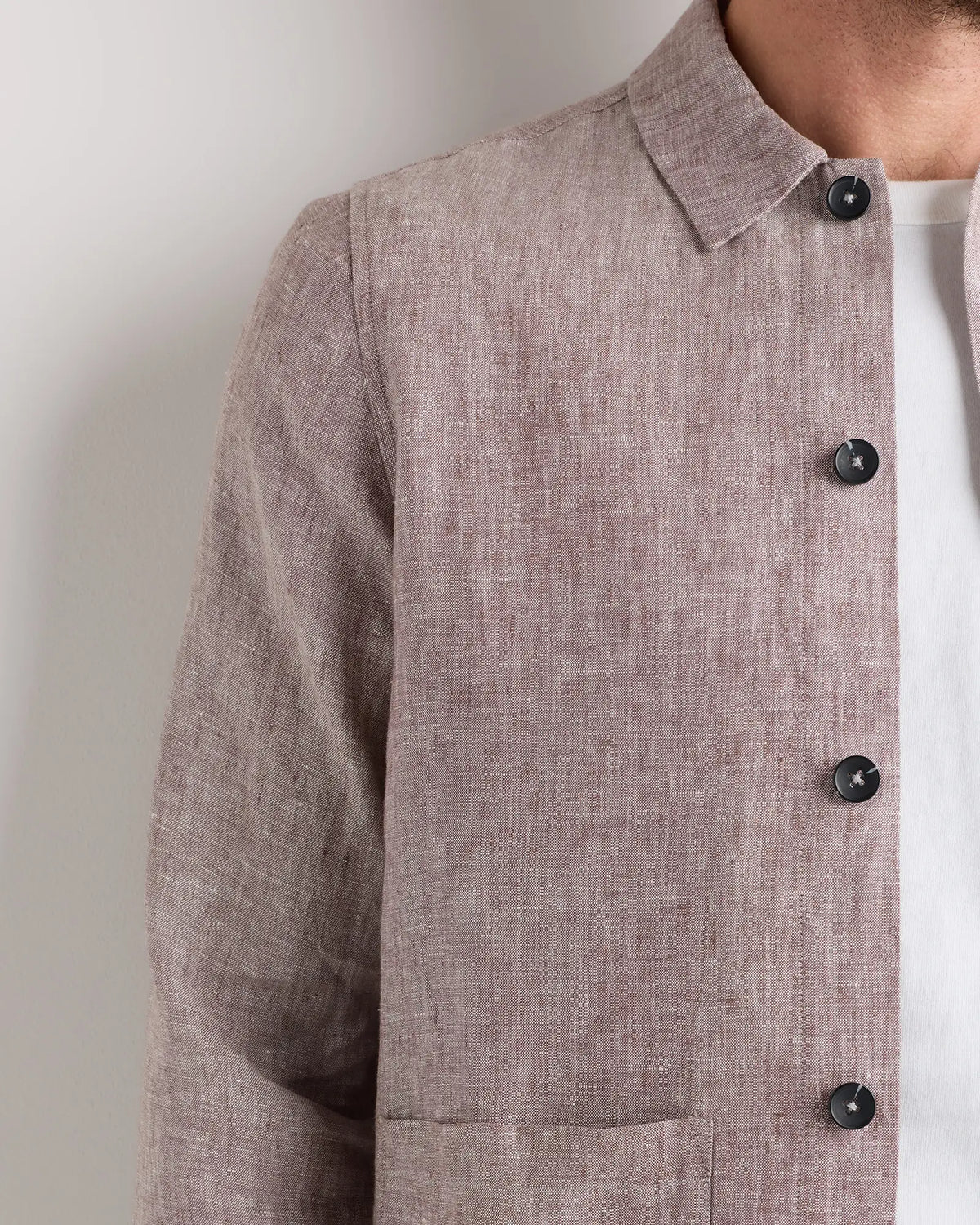 100% European Linen Chore Jacket - US 1689