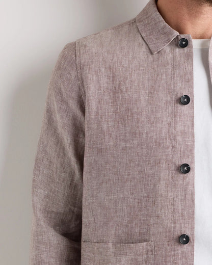 100% European Linen Chore Jacket - US 1689