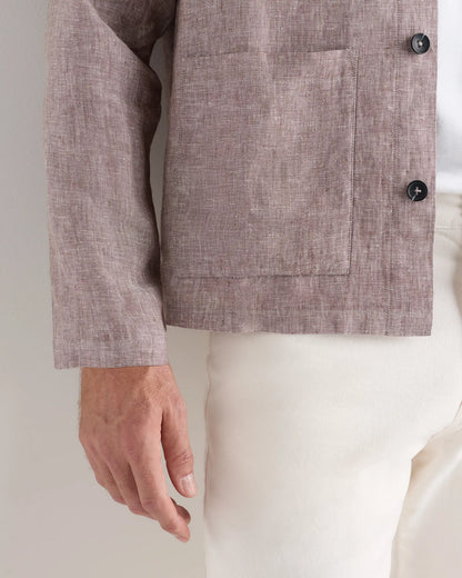 100% European Linen Chore Jacket - US 1689