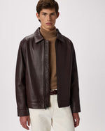 100% Leather Harrington Jacket - US 3826