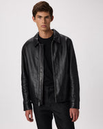 100% Leather Harrington Jacket - US 8843