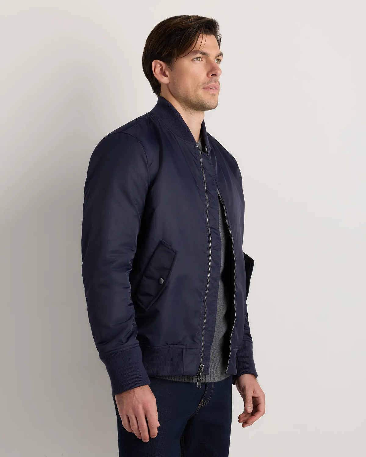 Flight Nylon Bomber Jacket - US 8656