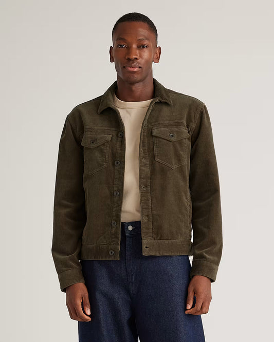 Organic Stretch Corduroy Trucker Jacket - US 4381