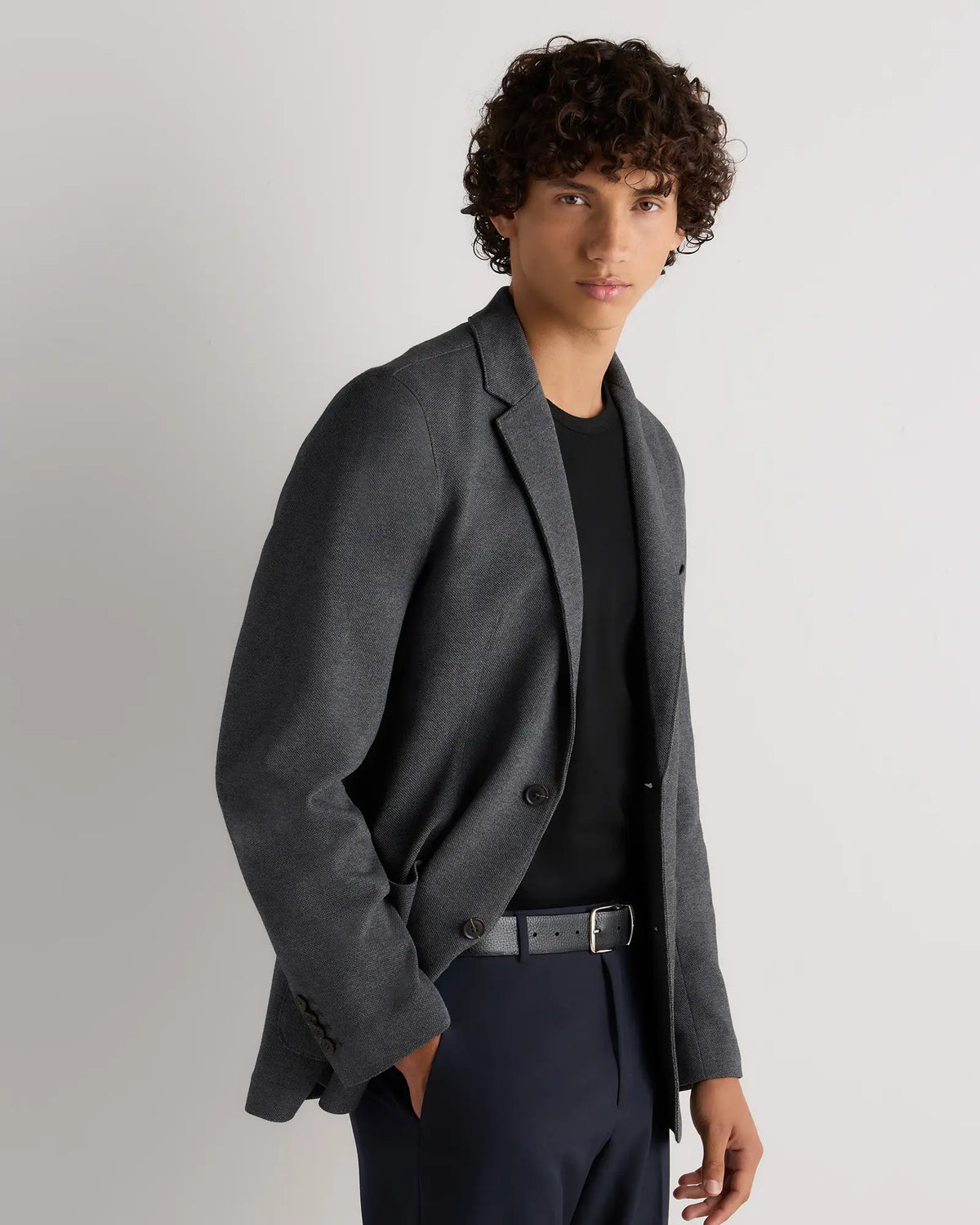 Cotton Pique Knit Blazer - US 3438