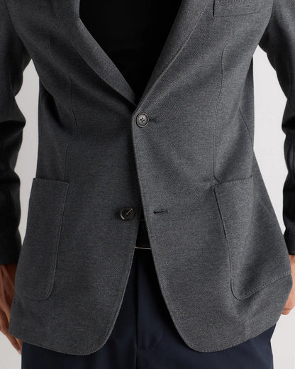 Cotton Pique Knit Blazer - US 3438
