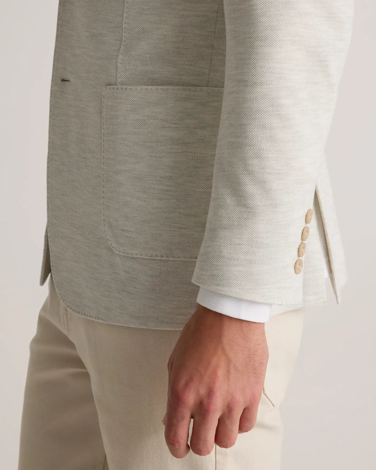 Cotton Pique Knit Blazer - US 4931