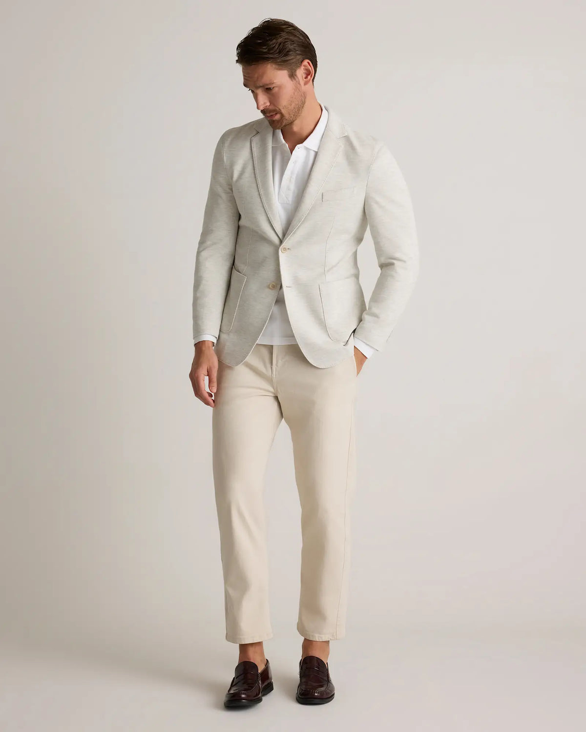 Cotton Pique Knit Blazer - US 4931