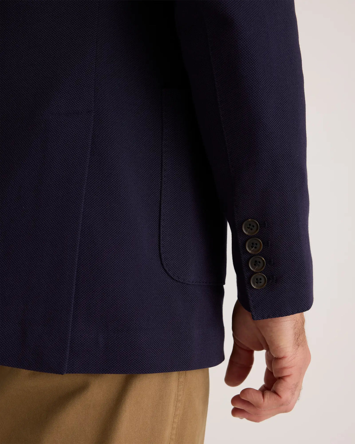 Cotton Pique Knit Blazer - US 9667