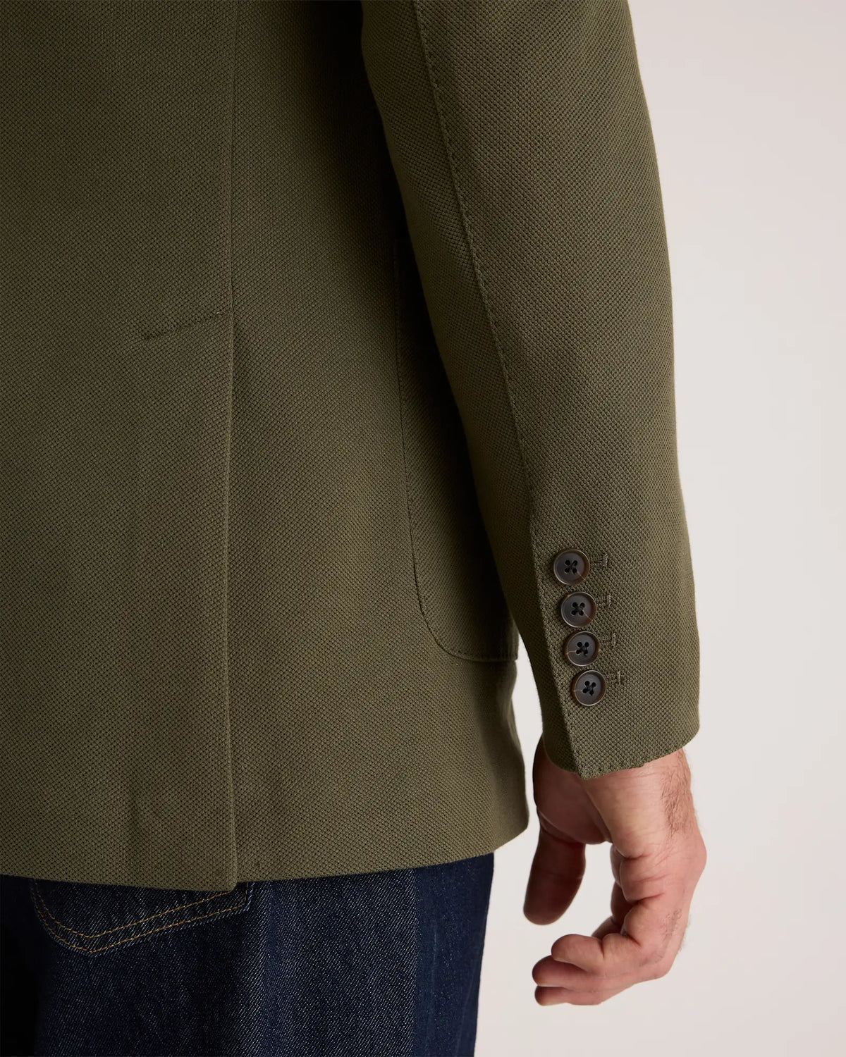 Cotton Pique Knit Blazer - US 3998