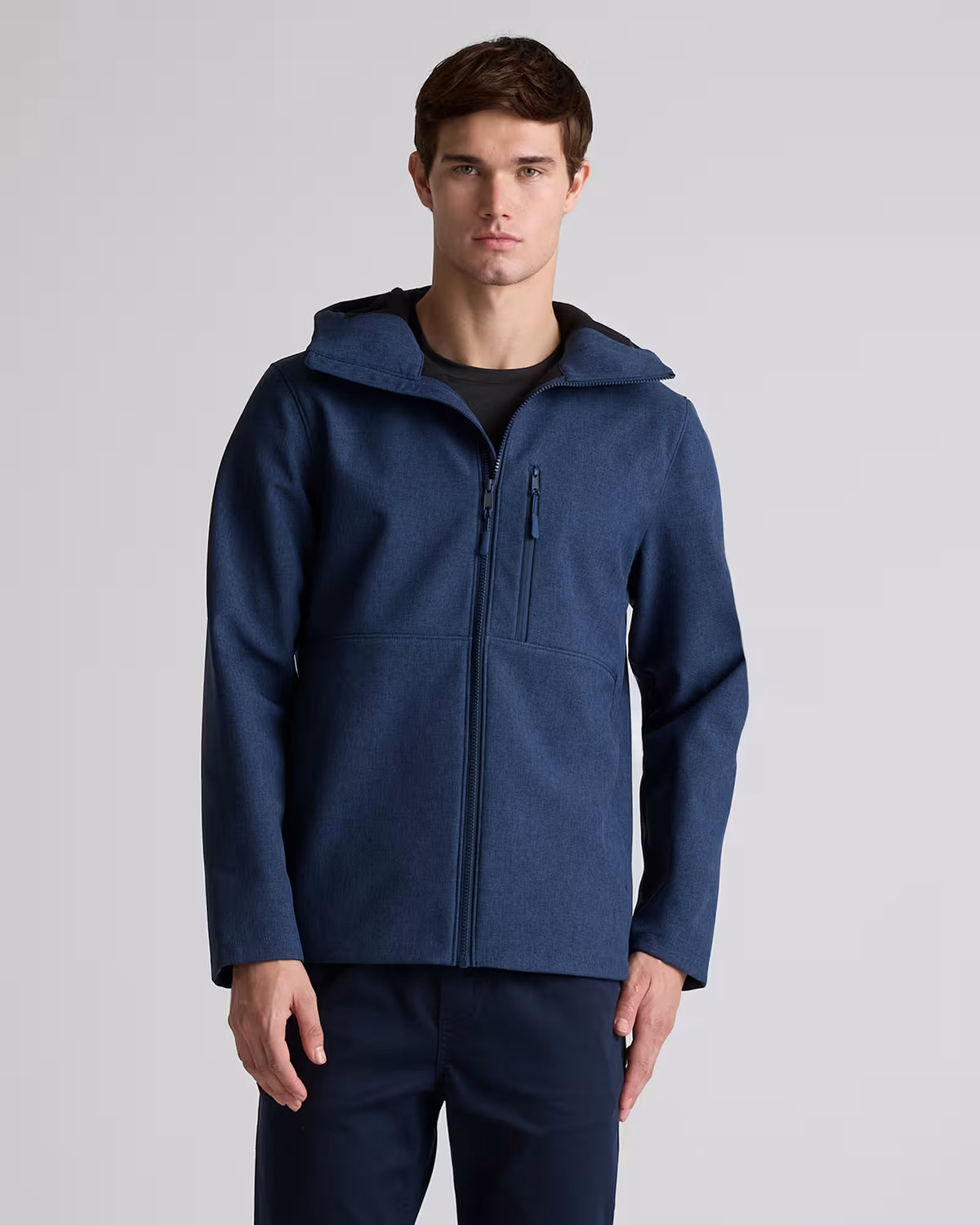 Softshell Fleece-Lined Full-Zip Hooded Jacket - US 0114