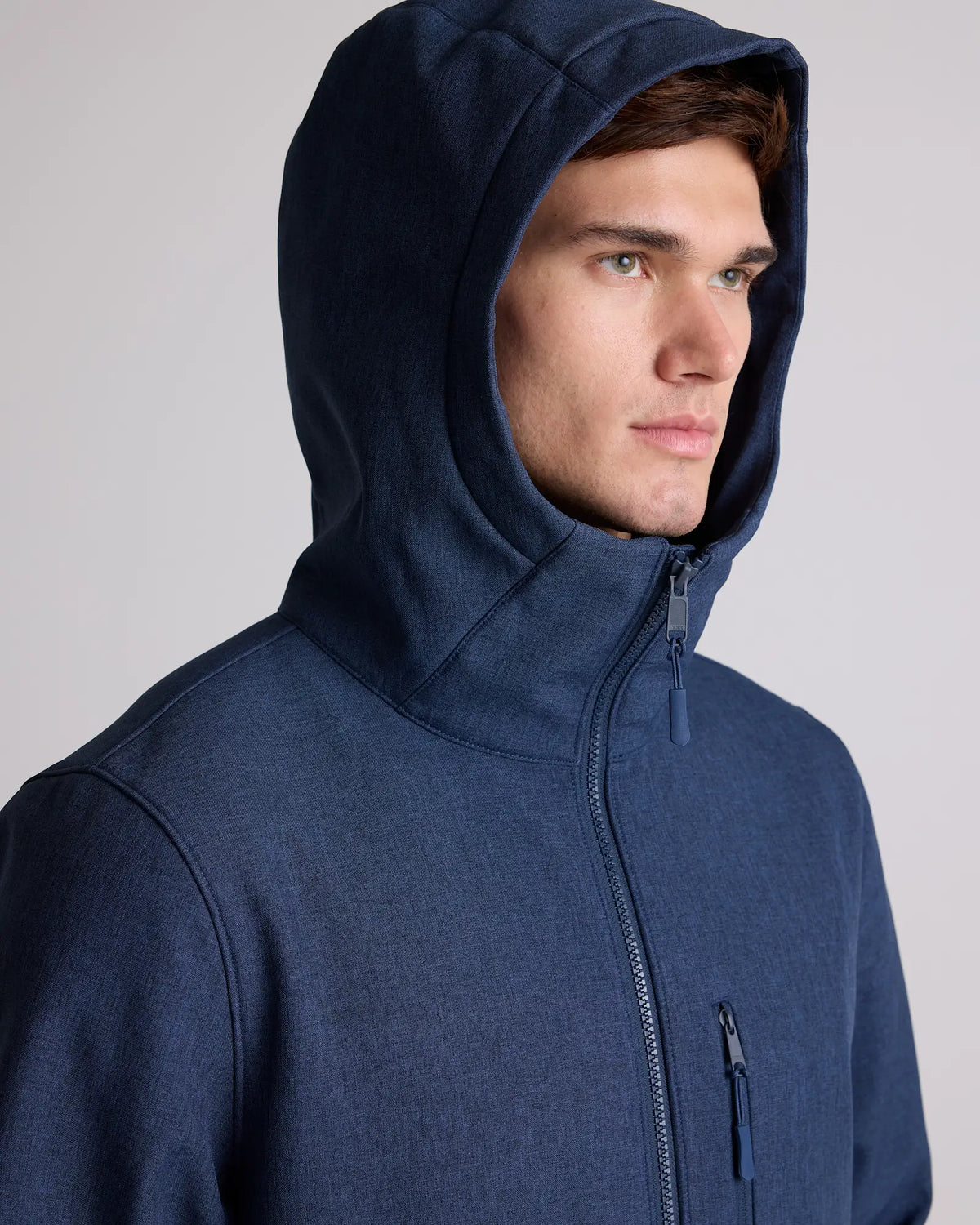 Softshell Fleece-Lined Full-Zip Hooded Jacket - US 0114