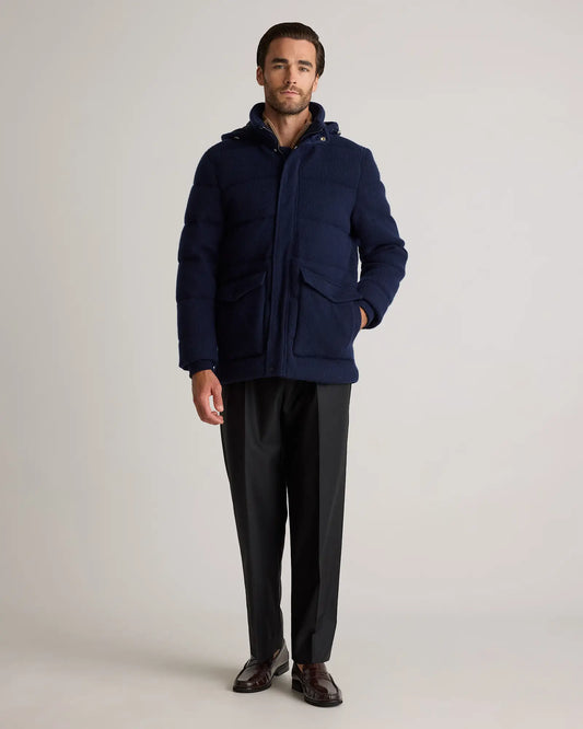 Mongolian Cashmere Puffer Coat - US 6664