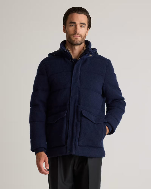 Mongolian Cashmere Puffer Coat - US 6664