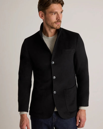 100% Mongolian Cashmere Stand Collar Blazer - US 9414