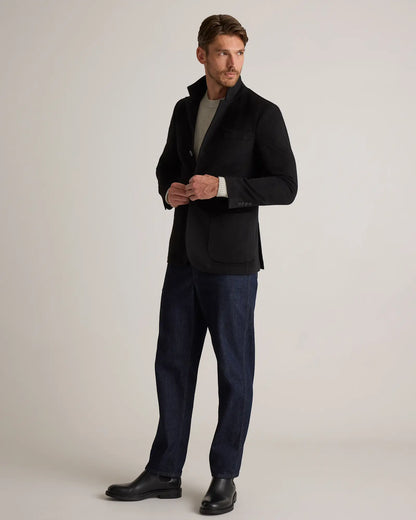 100% Mongolian Cashmere Stand Collar Blazer - US 9414