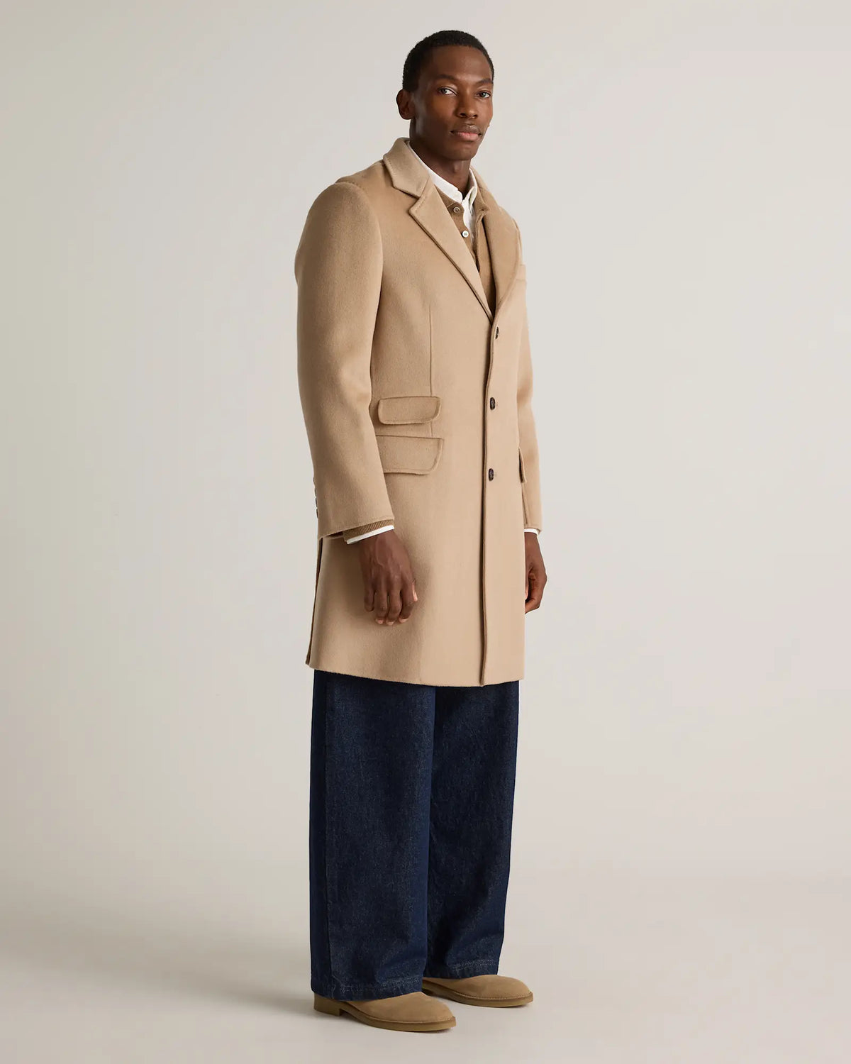 100% Mongolian Cashmere Double-Faced Overcoat - US 9259