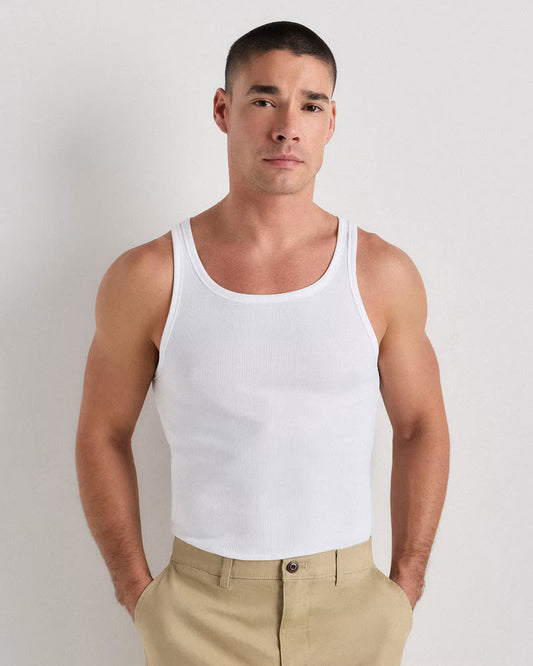 Organic Cotton Ribbed Tank Top (3-Pack) - US 1901