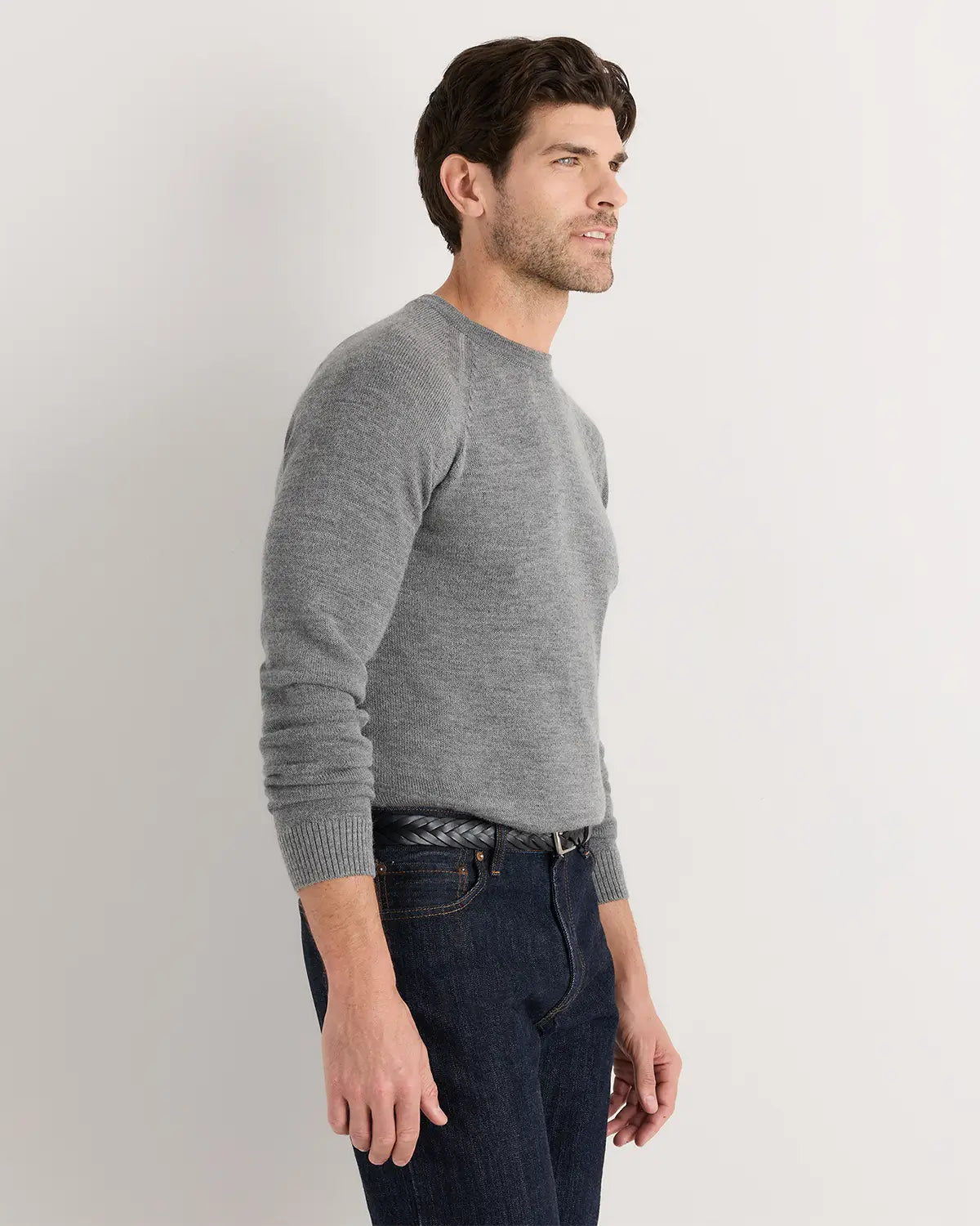 Alpaca-Wool Crewneck Sweater - US 3635