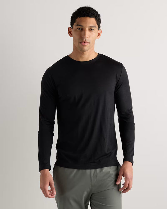 100% Merino Wool All-Season Long Sleeve Base Layer Tee - US 1045