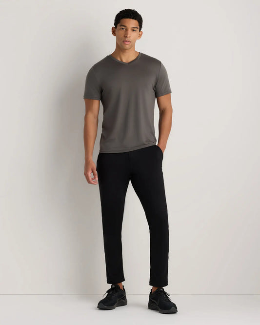 100% Merino Wool All-Season V-Neck Base Layer Tee - US 9876