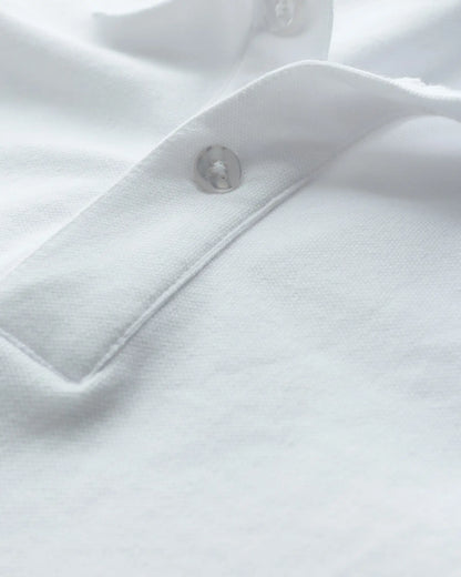 Organic Cotton Long Sleeve Pique Polo - US 7160