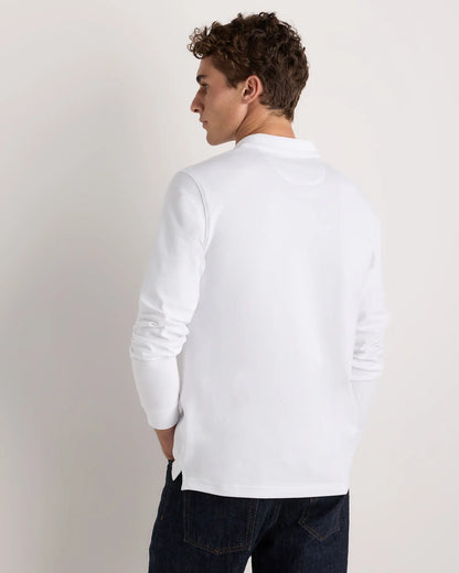 Organic Cotton Long Sleeve Pique Polo - US 7160