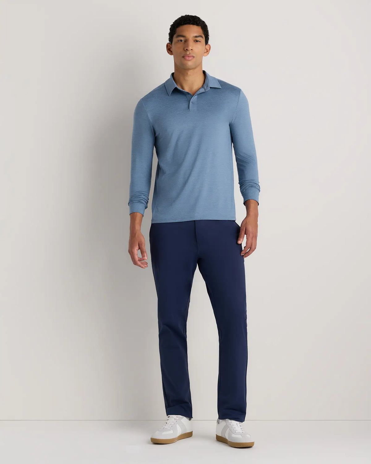 Flowknit Breeze Performance Long Sleeve Polo - US 2949
