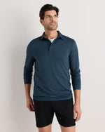 Flowknit Breeze Performance Long Sleeve Polo - US 9462