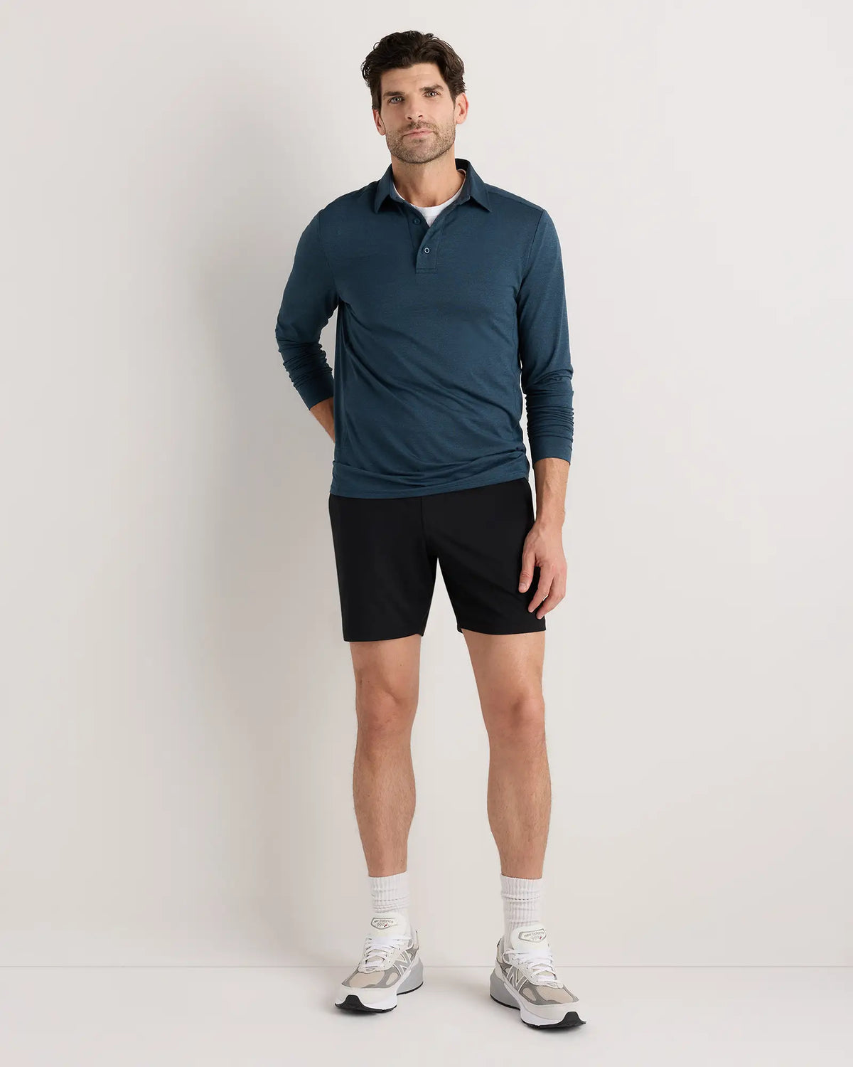 Flowknit Breeze Performance Long Sleeve Polo - US 9462