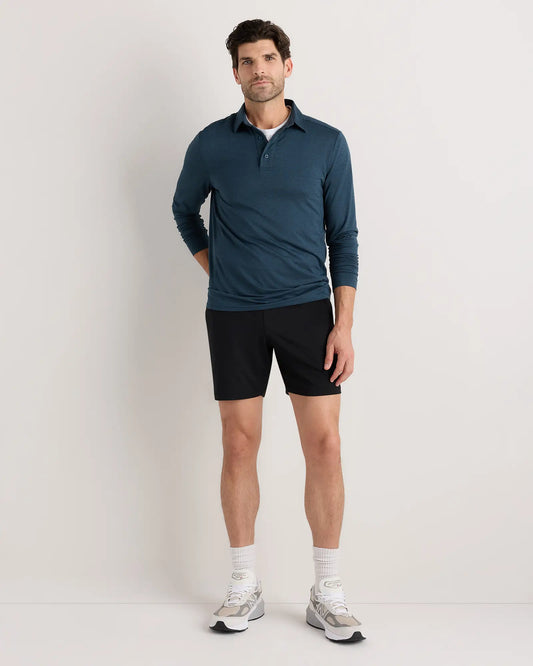 Flowknit Breeze Performance Long Sleeve Polo - US 9462