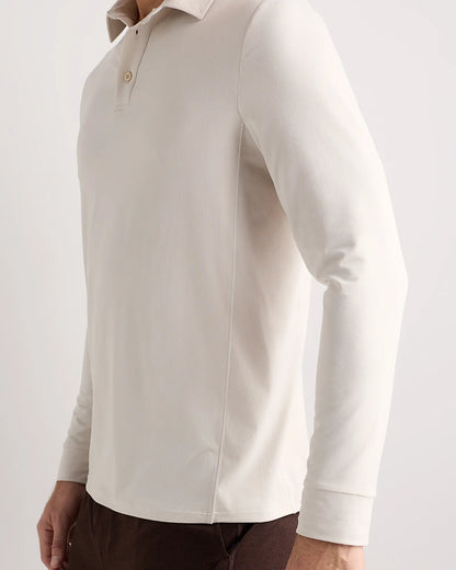 Flowknit Breeze Performance Long Sleeve Polo - US 0328