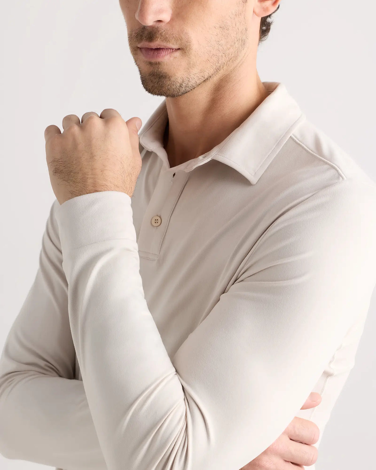 Flowknit Breeze Performance Long Sleeve Polo - US 0328