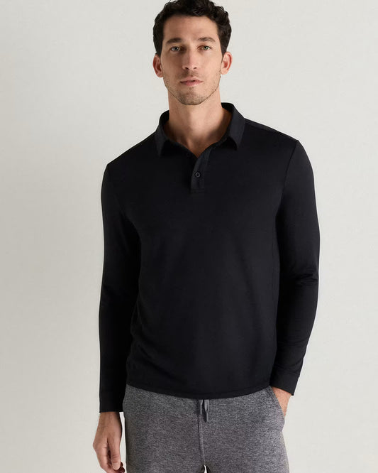 Flowknit Breeze Performance Long Sleeve Polo - US 4154