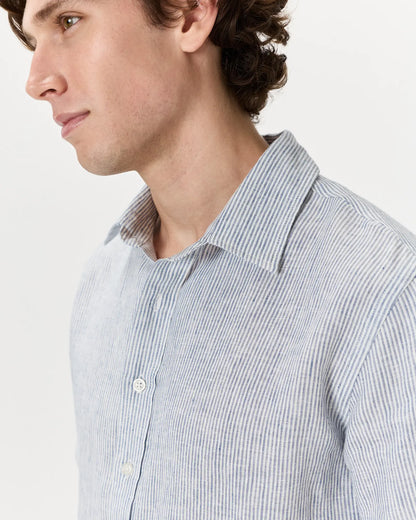 100% European Linen Relaxed Short Sleeve Shirt - US 6024