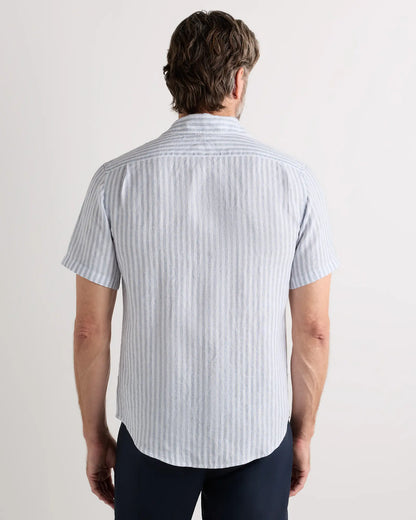 100% European Linen Relaxed Short Sleeve Shirt - US 7447