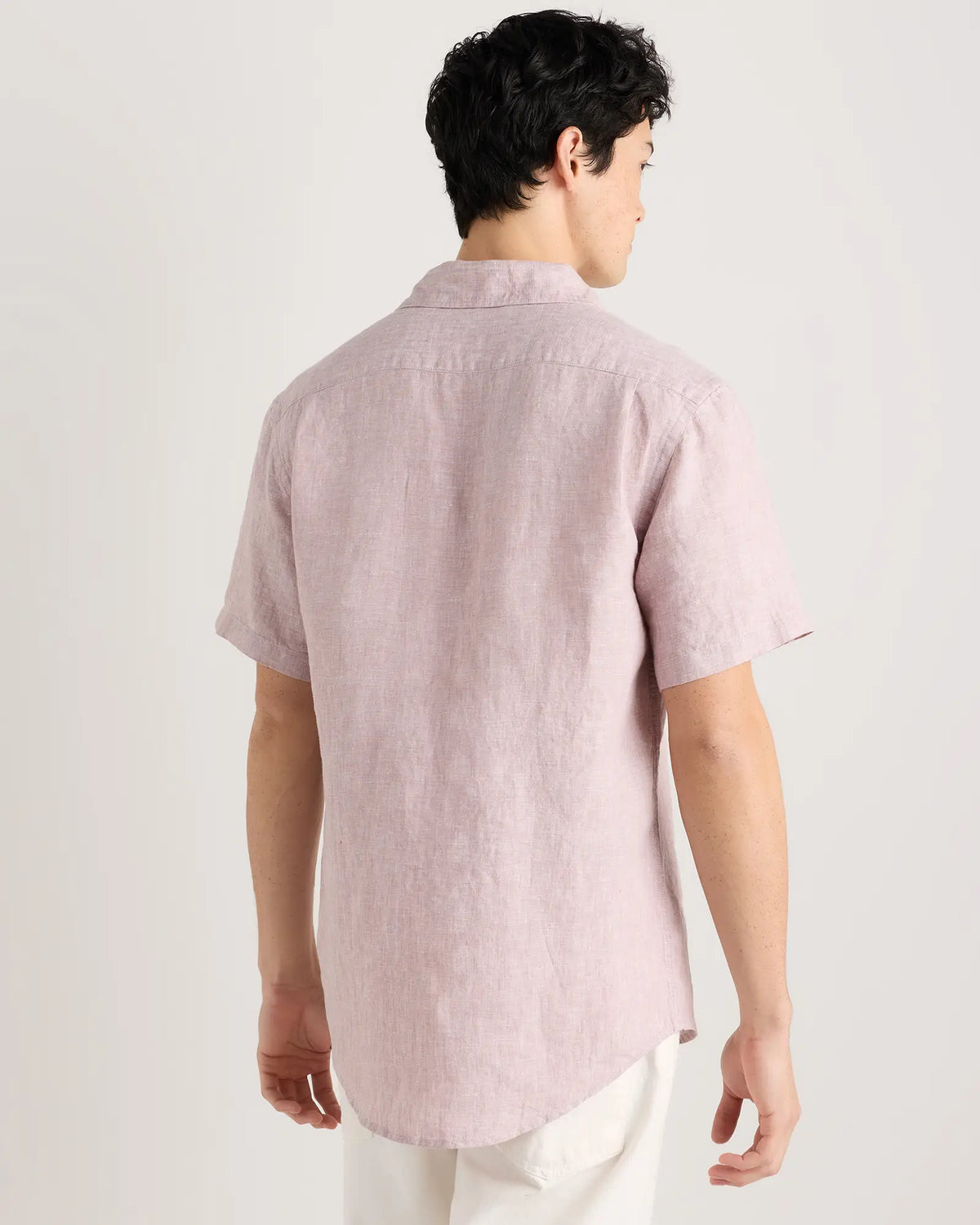 100% European Linen Relaxed Short Sleeve Shirt - US 0016