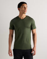 100% Merino Wool All-Season V-Neck Base Layer Tee - US 7153