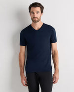 100% Merino Wool All-Season V-Neck Base Layer Tee - US 5641