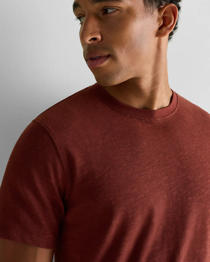 100% Organic Cotton Slub Crewneck Tee - US 8654