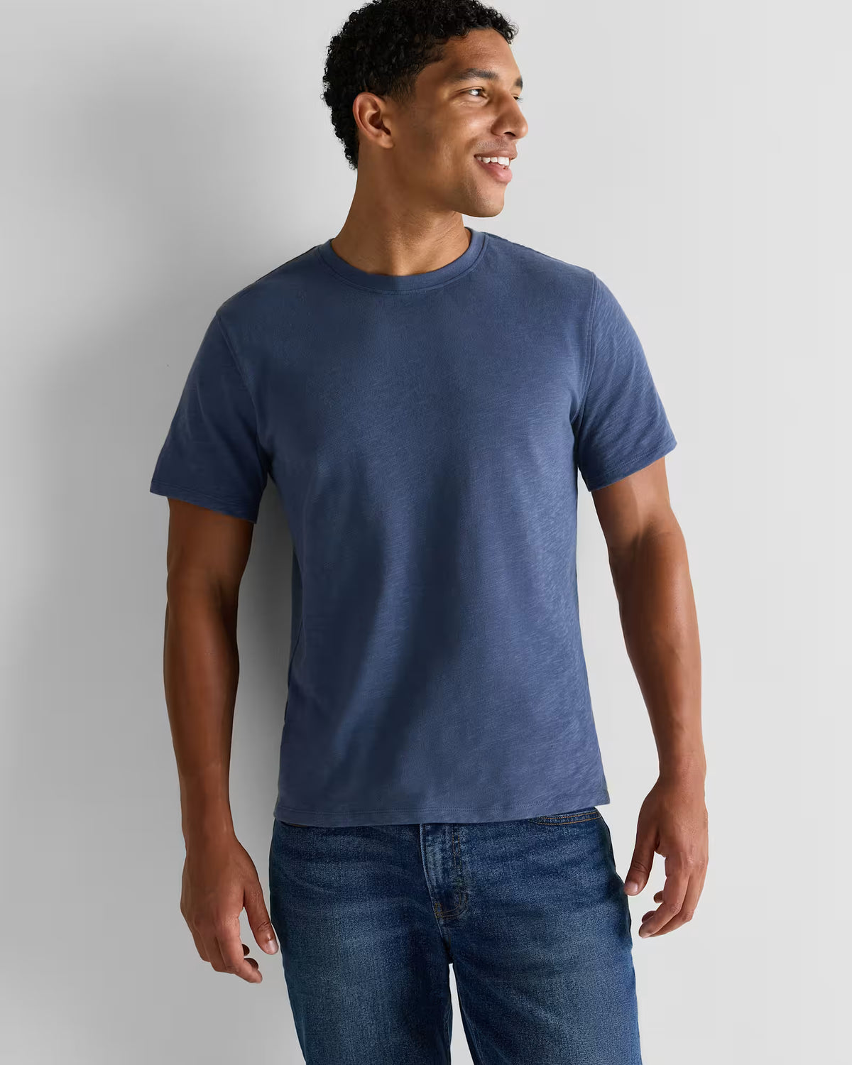 100% Organic Cotton Slub Crewneck Tee - US 0859