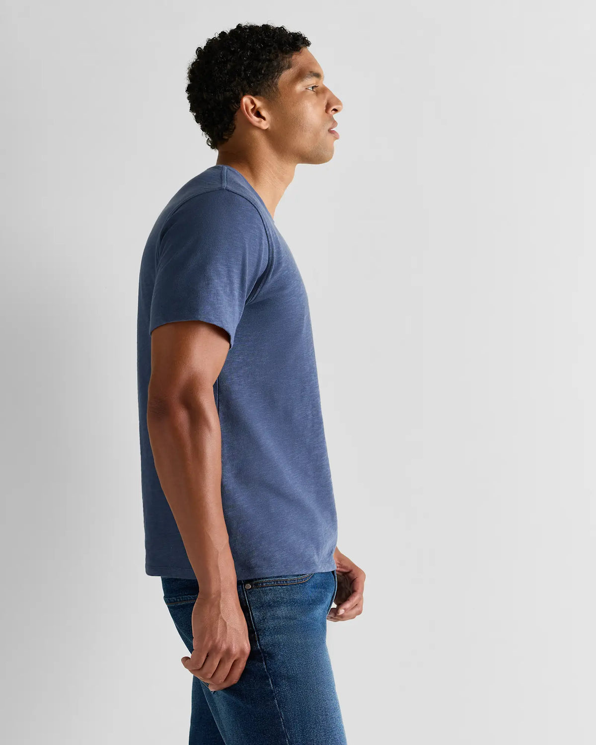 100% Organic Cotton Slub Crewneck Tee - US 0859