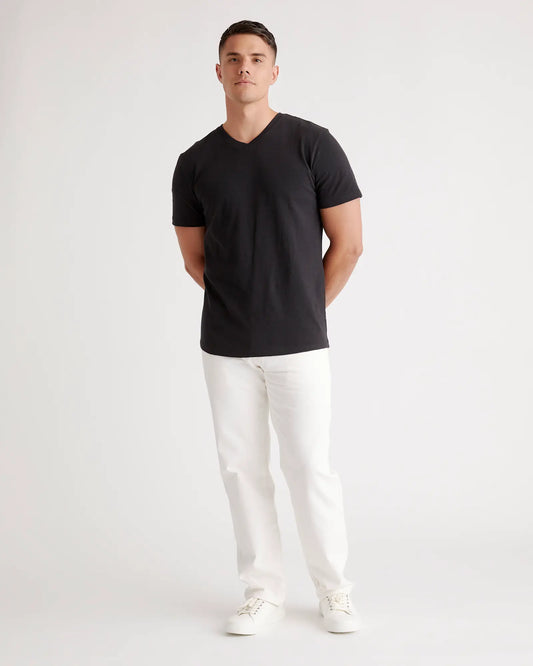 100% Organic Cotton Slub V-Neck Tee - US 2008