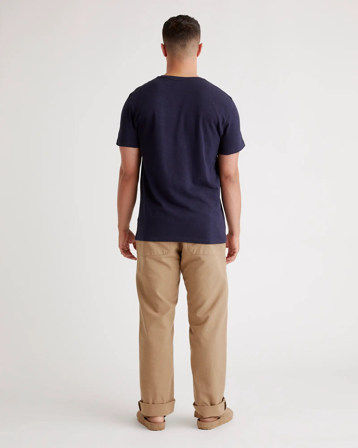 100% Organic Cotton Slub V-Neck Tee - US 6627