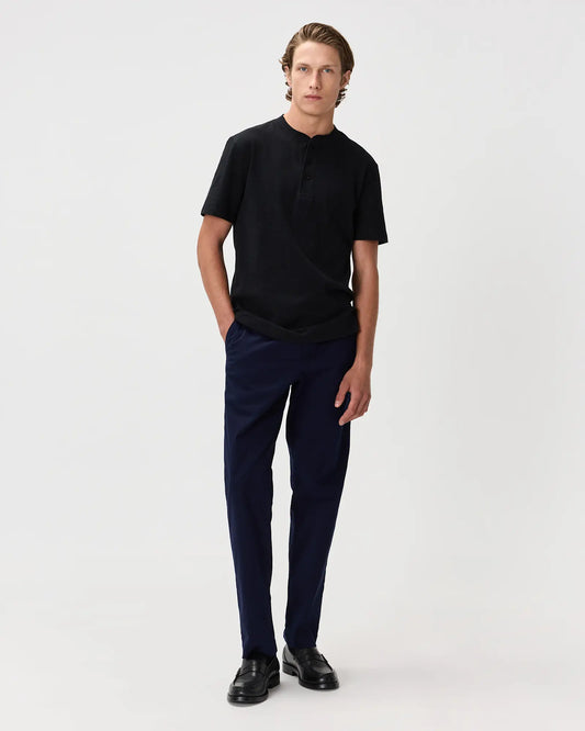 100% Organic Cotton Slub Henley Tee - US 8632