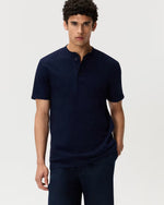 100% Organic Cotton Slub Henley Tee - US 3684