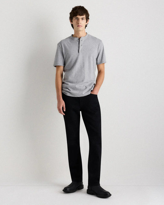 100% Organic Cotton Slub Henley Tee - US 6854