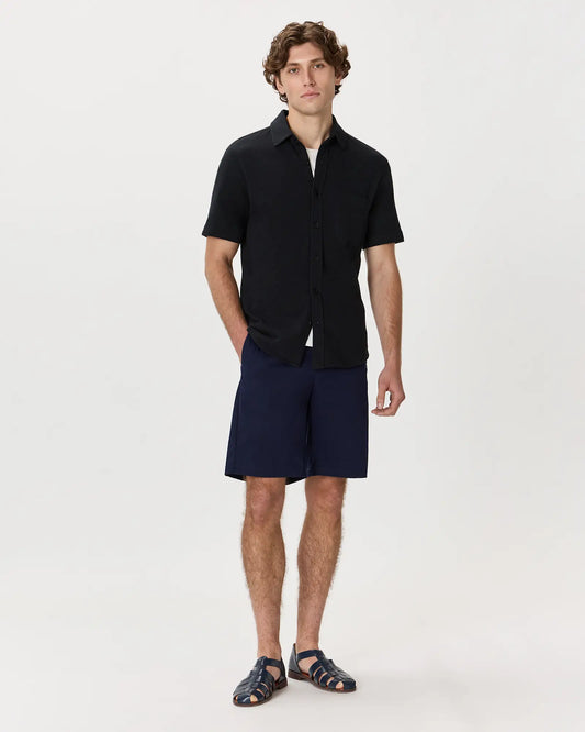 100% Organic Cotton Slub Short Sleeve Button Up Shirt - US 1188