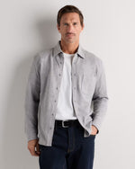 100% Organic Cotton Slub Long Sleeve Button Up Shirt - US 0438