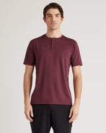 Flowknit Breeze Performance Henley Tee - US 8539